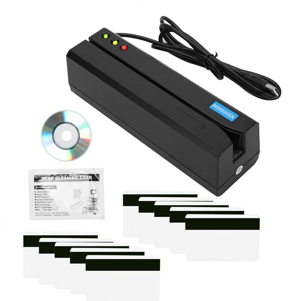 Find MSR605X USB Card Magcard Reader Writer Build in Adaptor Compatible for Windows MSR206 MSR X6 MSRX6BT for Sale on Gipsybee.com with cryptocurrencies
