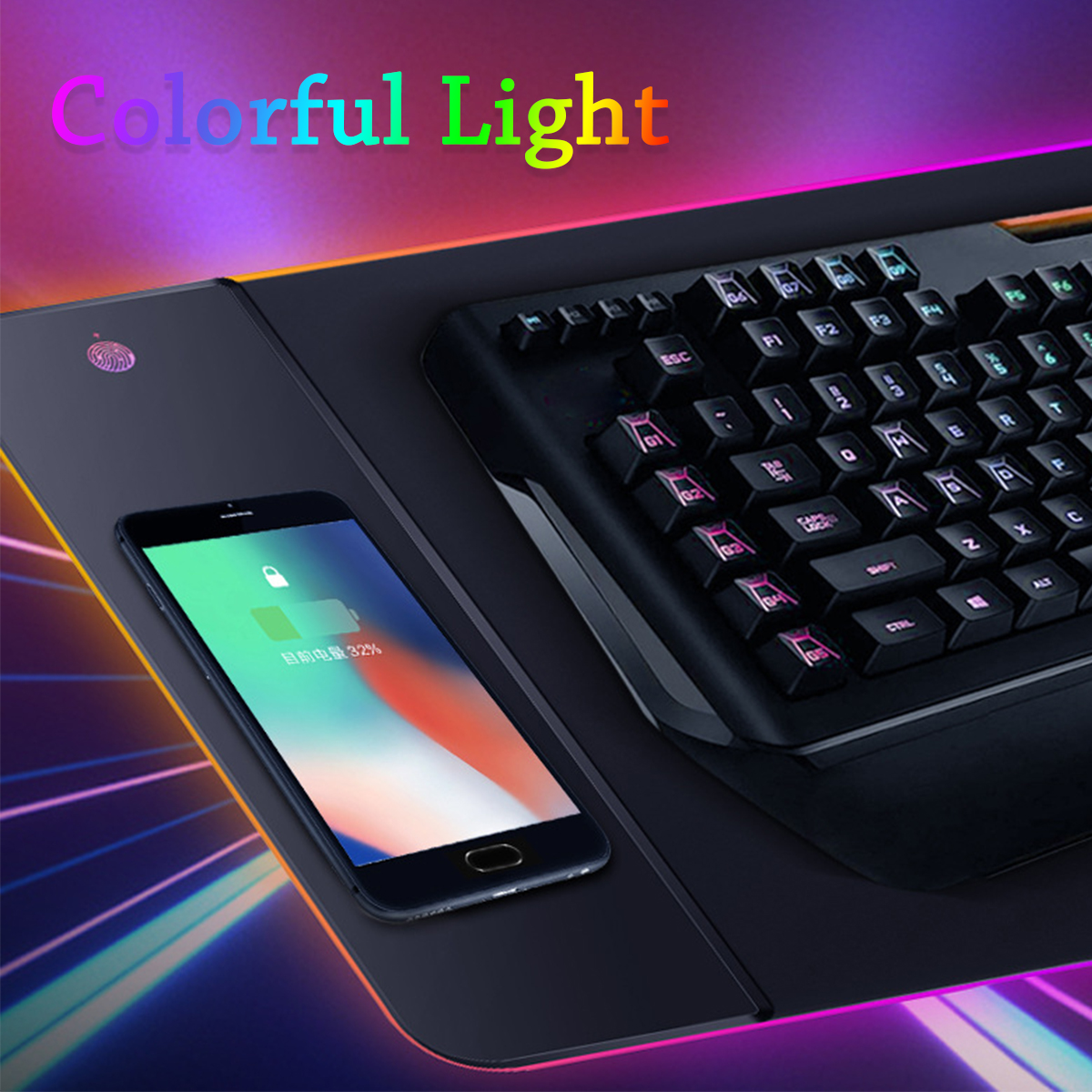 Find Qi Wireless Charging Mouse Pad 15W/10W/7 5W/5W Mobile Phone RGB Gaming Mouse Pad for Sale on Gipsybee.com with cryptocurrencies