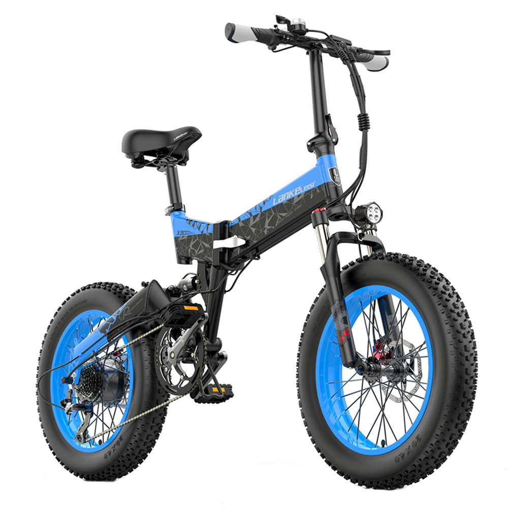 Find EU Direct LANKELEISI X3000PLUS 17 5Ah 48V 1000W Folding Moped Electric Bicycle 20 Inches 110km Mileage Range Max Load 150kg for Sale on Gipsybee.com with cryptocurrencies