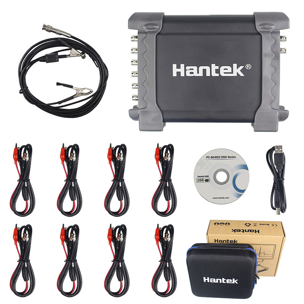 Find Hantek 1008C 8 Channels Programmable Generator Automotive Oscilloscope Digital Multime PC Storage Osciloscopio USB With HT25 Automotive Oscilloscope Probe for Sale on Gipsybee.com with cryptocurrencies