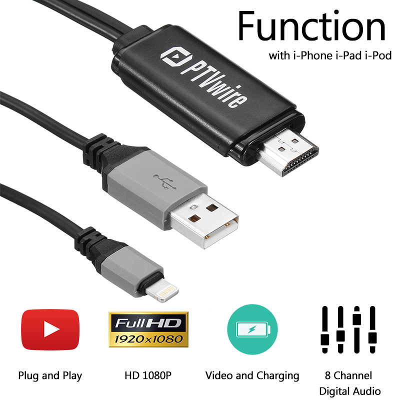 Find Bakeey USB to HDMI Adapter Cable Support 8 Channels Digital Audio Support Airplay/Mirroring 2M Long for Sale on Gipsybee.com with cryptocurrencies