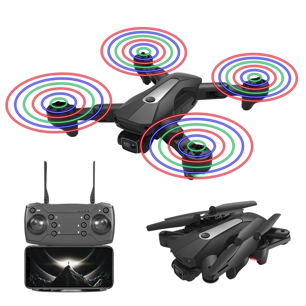 Find KY608 WIFI FPV with 4K HD Dual Camera LED Lighting Blades Optical Flow Positioning Headdless Mode RC Drone Quadcopter RTF for Sale on Gipsybee.com