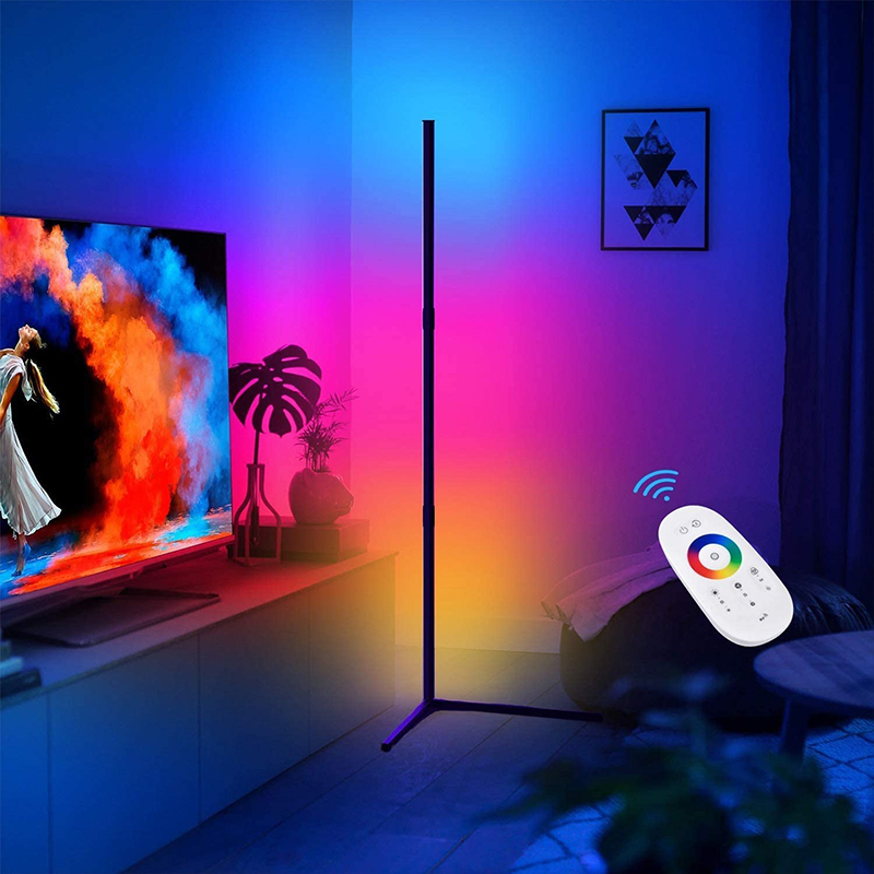 Find Disc/Right-angle Base Corner Floor Lamp with RGB Colorful Lighting Effect Remote Control Designed Three-stage for Sale on Gipsybee.com with cryptocurrencies