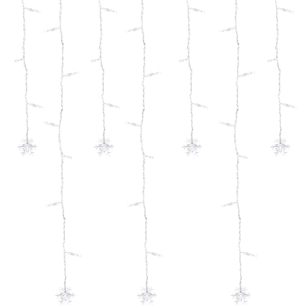 Find 3 5M 100LED Snowflake Ice Curtain String Fairy Lights Xmas Party Wedding Decor 110V for Sale on Gipsybee.com with cryptocurrencies