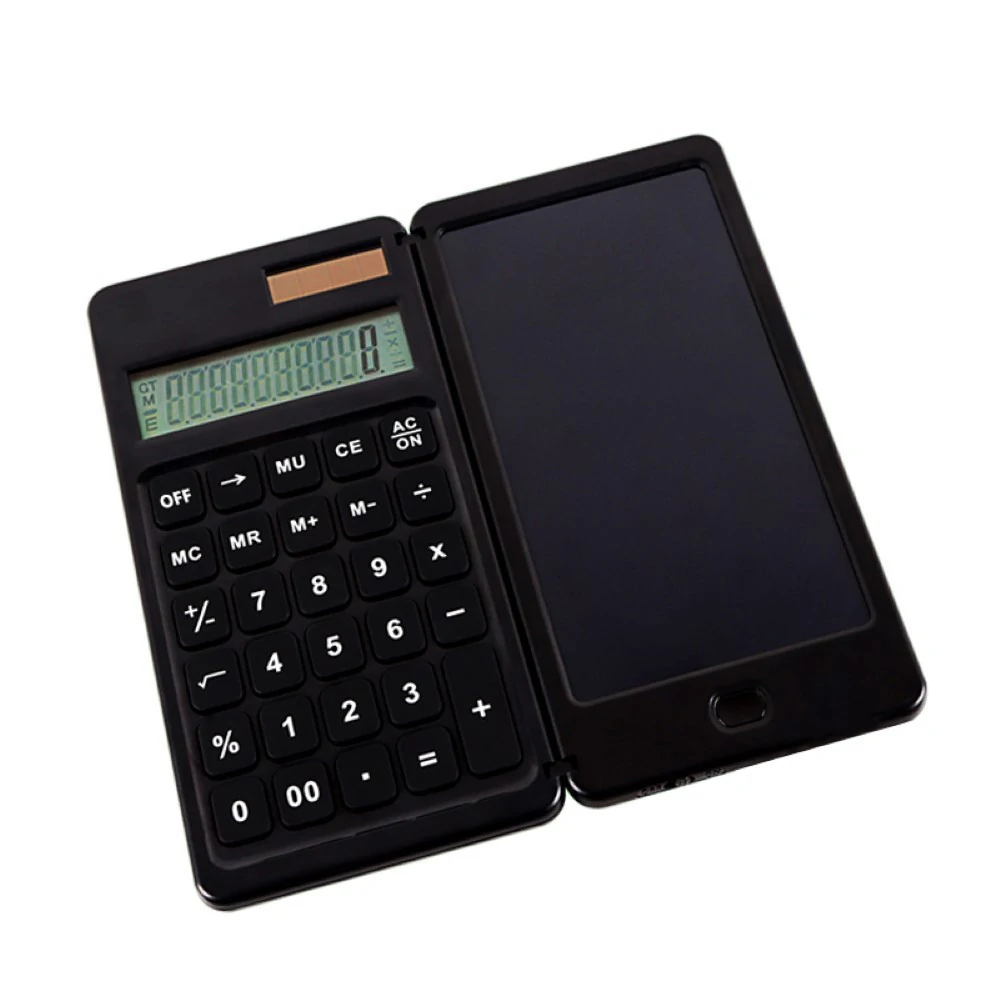 Find Folding Calculator 6 inch LCD Drawing Board 10 Digits Solar Calculator Playing Computing Procedure Lock Screen Handwriting Content in English for Sale on Gipsybee.com