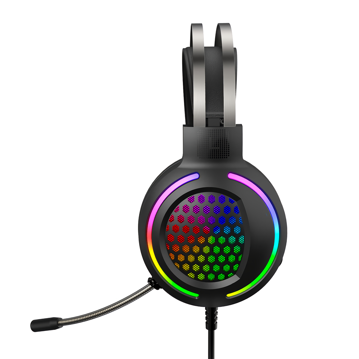 Find G12 Wired Gaming Headphone 7 1 Channel 50mm Driver USB Wired LED Light Honeycomb Hollow Gamer Headset with Mic for Computer PC PS3/4 for Sale on Gipsybee.com with cryptocurrencies