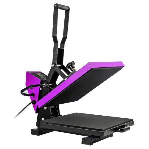 Find 15x15 inches Purple Color Heat Press Machine Digital Control System High Precision Machine Hot Press Machine For T Shirts Printing for Sale on Gipsybee.com with cryptocurrencies