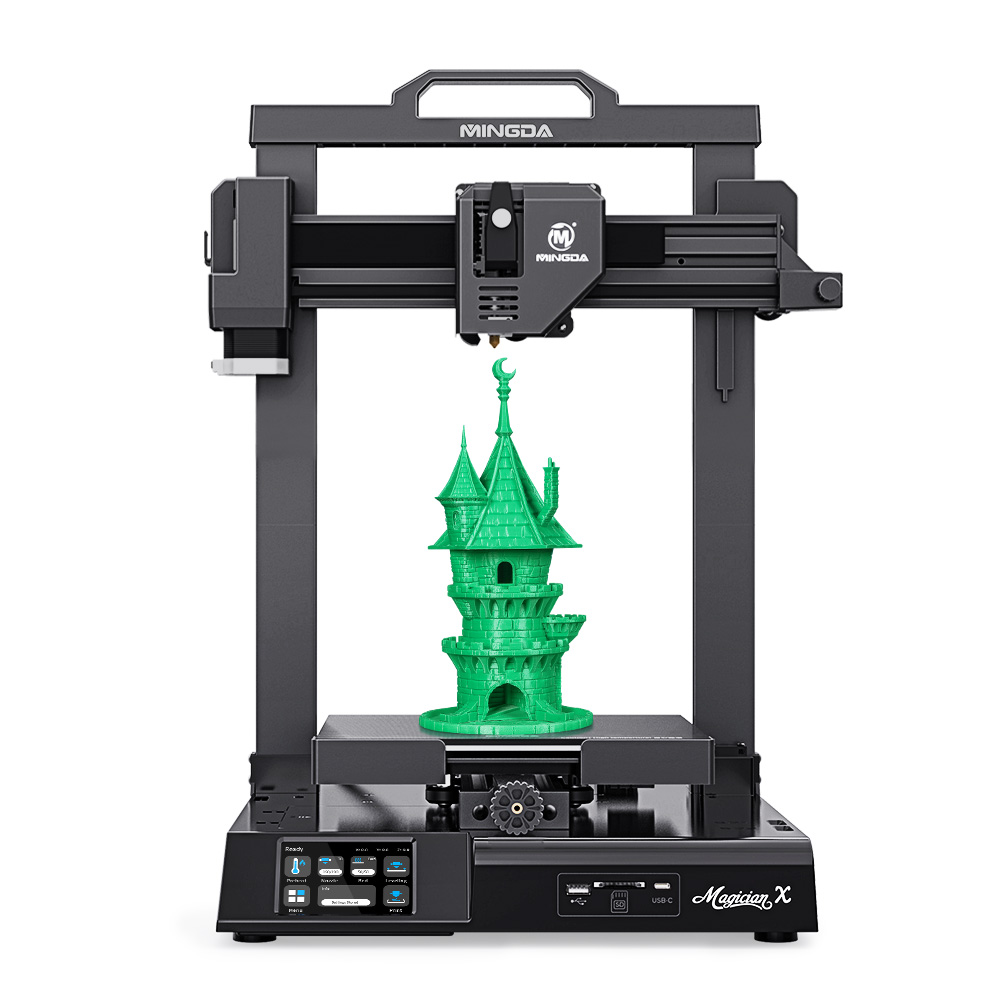 Find MINGDA Magician X 3D Printer 230x230x260mm Printing Size Support One Touch Smart Auto Leveling with TMC Silent Motherboard for Sale on Gipsybee.com with cryptocurrencies