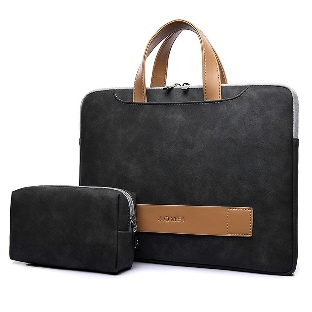 Find 13 3/14 15 6 inch Portable Laptop Bag Waterproof PU Leather Laptop Case Casual Business Handbag for Men and Women for Sale on Gipsybee.com with cryptocurrencies
