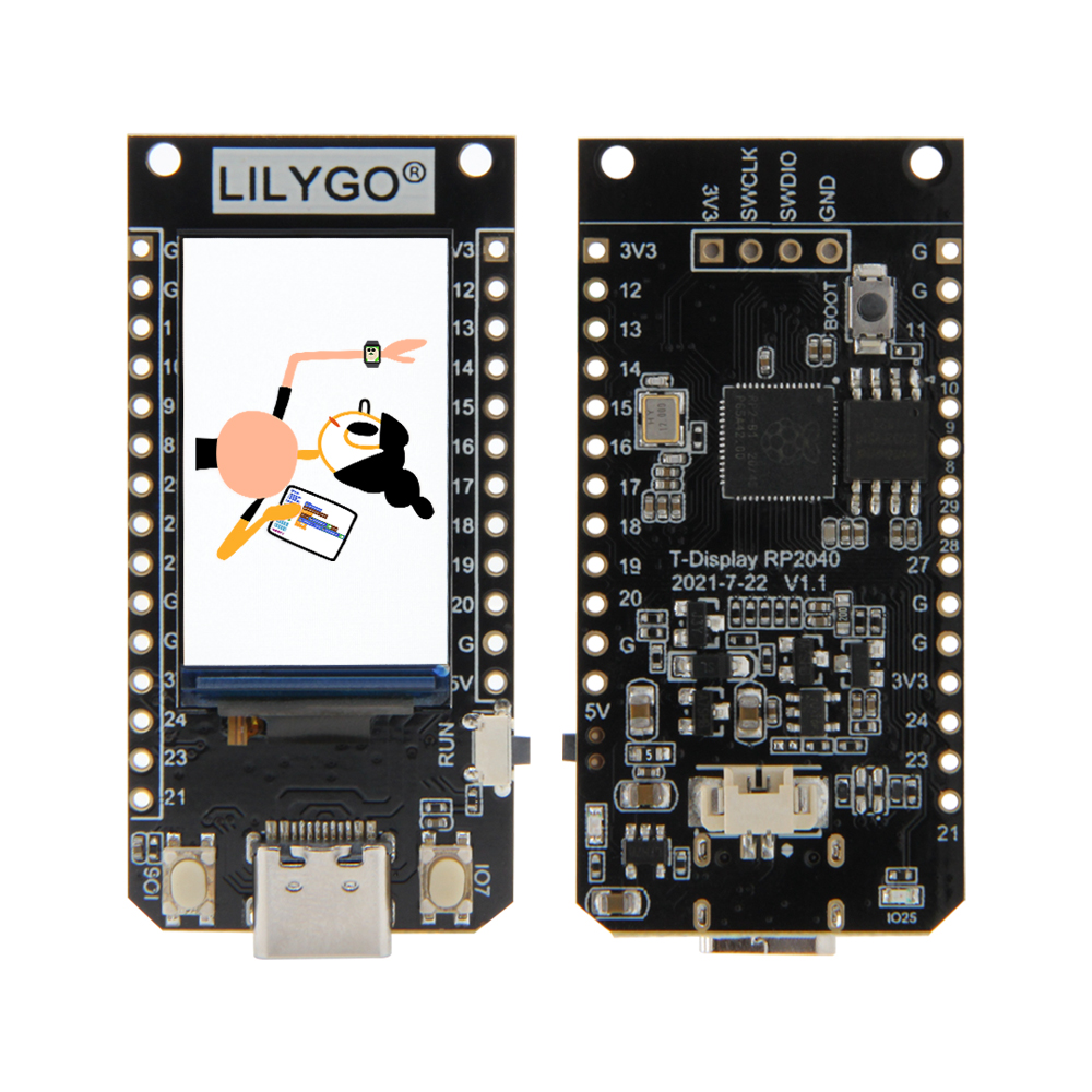 Find LILYGO TTGO T Display RP2040 Raspberry Pi Module 1 14 inch LCD Development Board for Sale on Gipsybee.com with cryptocurrencies