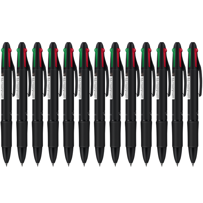 Deli 4 in 1 Colorful Ballpoint Pen 0.7mm Multicolors Press Retractable Ballpoint Pens Multi-Function Pen For School Office—5