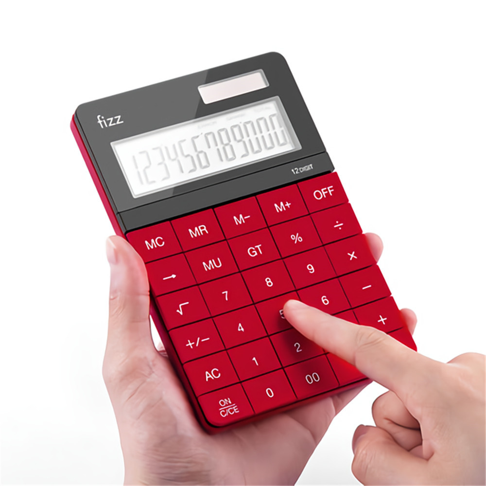 Find XM Fizz FZ66806 Calculator Double Power Desk Calculator 12 Digit Large Display Panel Button Calculator Financial Office for College Students for Sale on Gipsybee.com with cryptocurrencies