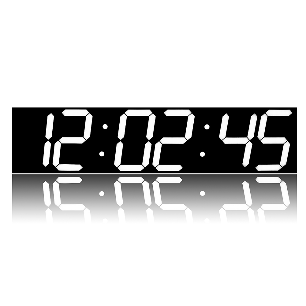 Find Remote Control Oversize LED Wall Clock 3D Big Screen Digital Timer 6 Digits Stopwatch Countdown Alarm Clock for Sale on Gipsybee.com with cryptocurrencies