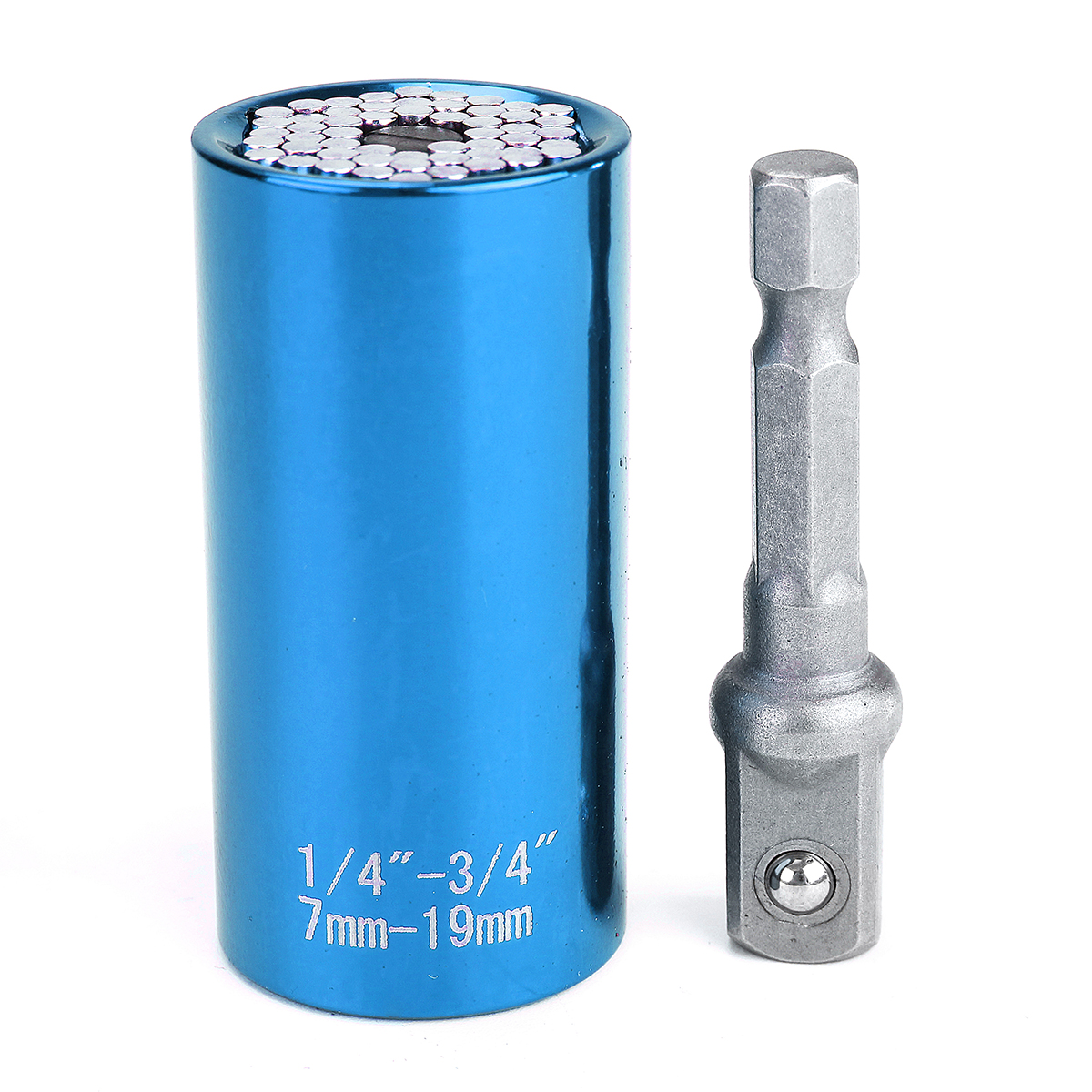 Find 7 19MM Universal Socket Adapter Wrench Sleeve with Power Drill Adapter Tool for Sale on Gipsybee.com with cryptocurrencies