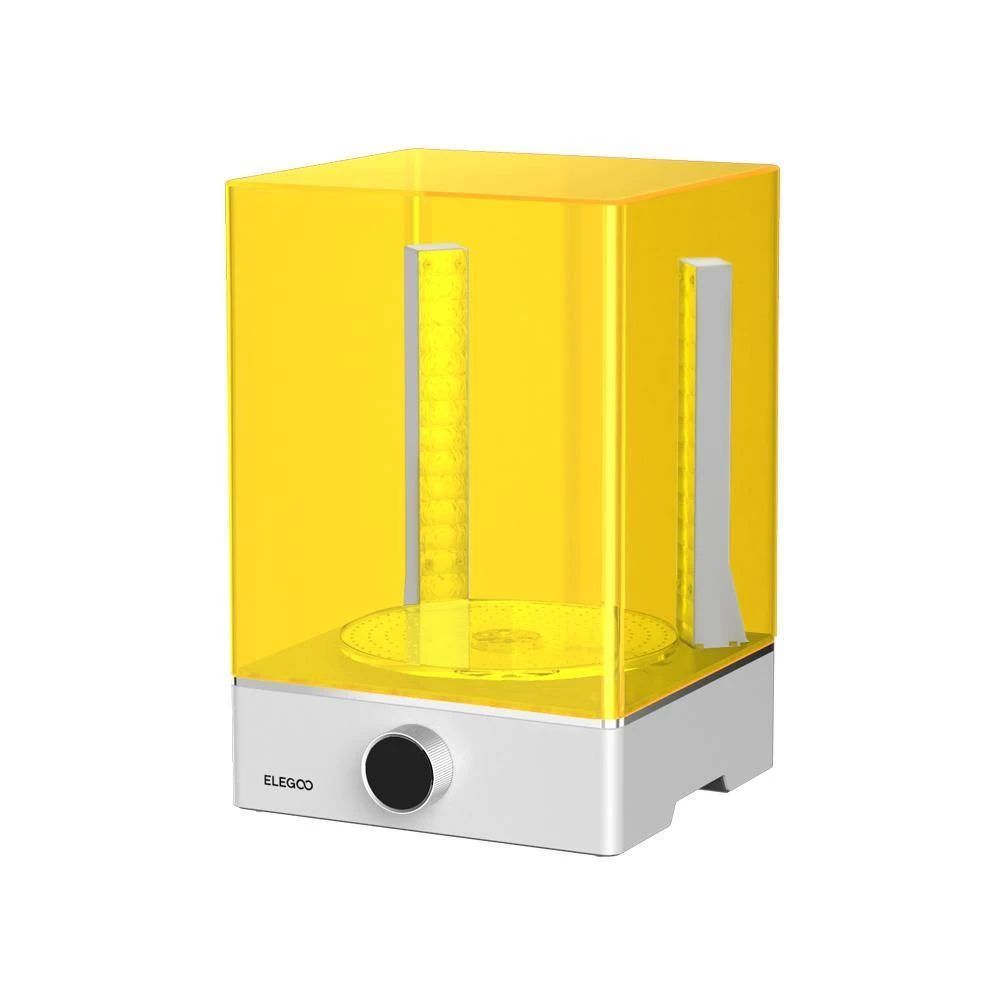 Find ELEGOO MercuryX Bundle Washing and Curing Machine with Transparent Yellow Shade/8000ML Large capacity Design/360 Three Dimensional Curing for Sale on Gipsybee.com with cryptocurrencies