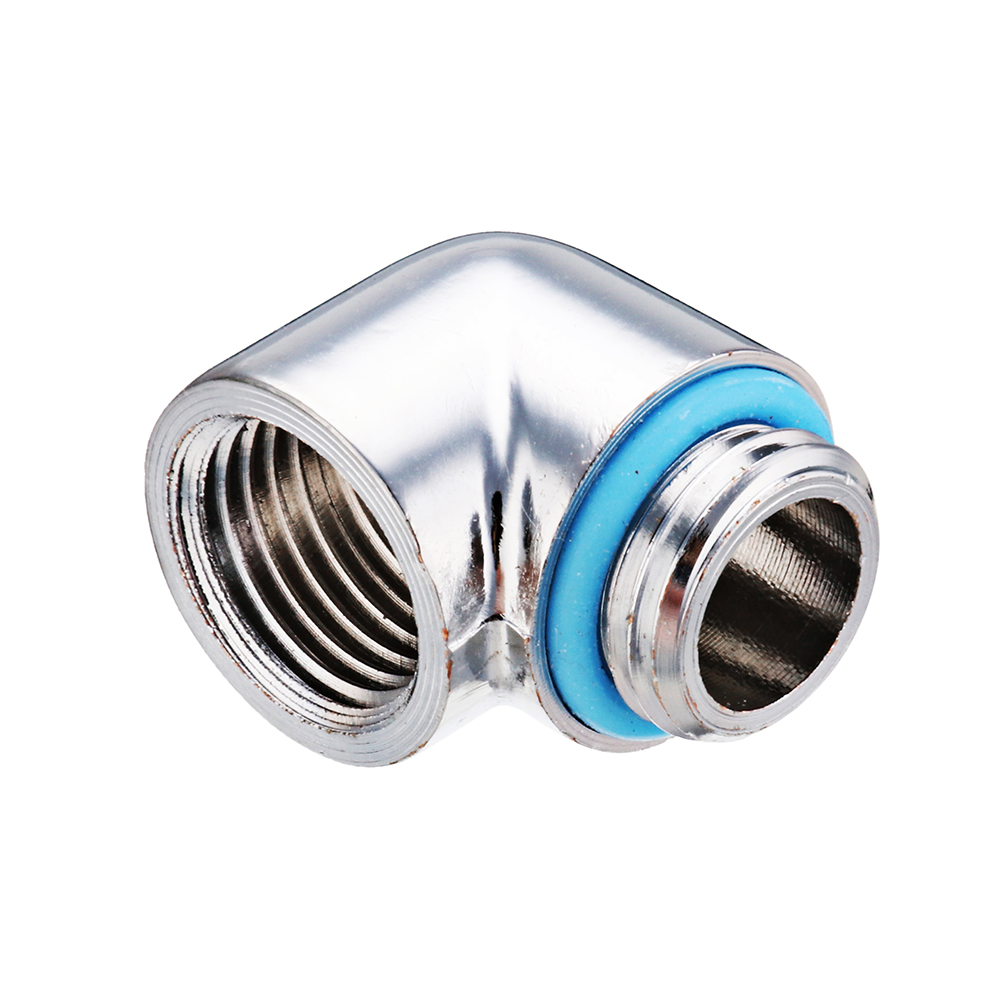 Find G1/4 Thread Male to Female 90 Degree Fittings Joints PC Water Cooling Connector for Sale on Gipsybee.com with cryptocurrencies