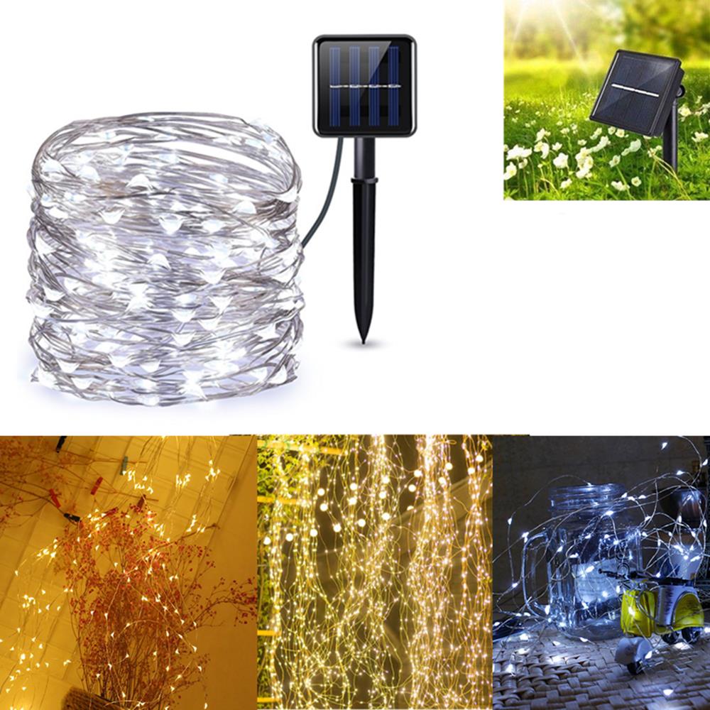 Find Solar Powered 8 Modes Sliver Wire 200 LED Christmas Tree Fairy String Wedding Home Party Light DC2V for Sale on Gipsybee.com with cryptocurrencies