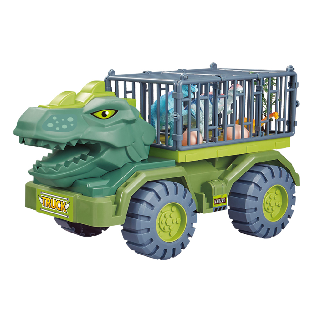 New Style Children Dinosaur Transport Car Inertial Cars Carrier Truck Toy Pull Back Vehicle Toy with Dinosaur Gift for Children 1