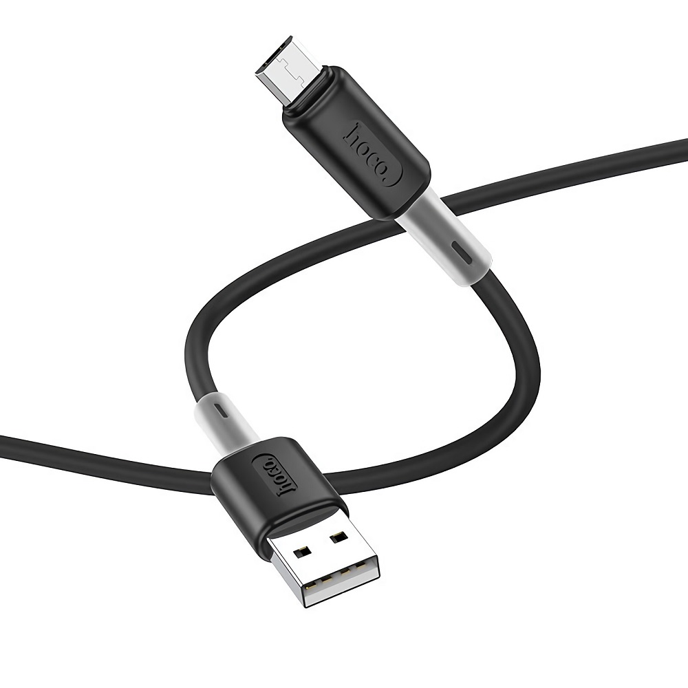 Find Hoco X48 Soft Silicone Charging Data Cable 1m USB to Micro USB for Mobile Phone Tablet for Sale on Gipsybee.com with cryptocurrencies