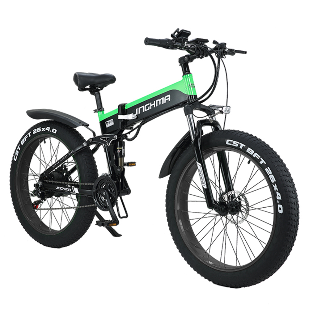 Find [EU DIRECT] JINGHMA R5 1000W 48V 12.8Ah 26*4.0in Electric Bicycle Oil Brake 21-Speed 50km Mileage Range Electric Bike for Sale on Gipsybee.com with cryptocurrencies