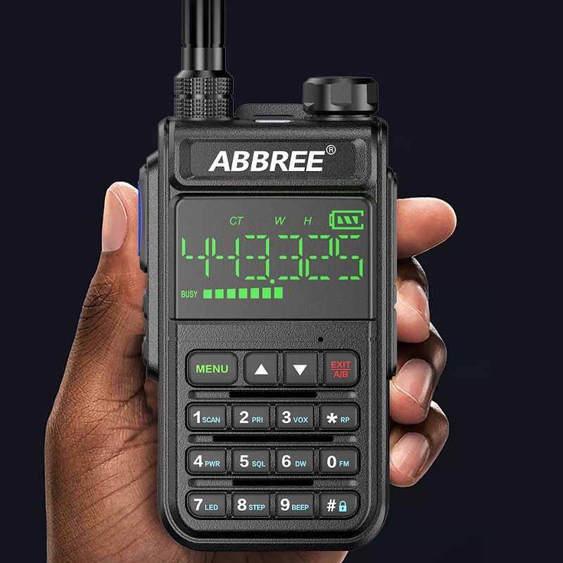 Find ABBREE AR 518 Full Bands Walkie Talkie 128 Channels LCD Color Screen Two Way Radio Air Band DTMF SOS Emergency Function for Sale on Gipsybee.com with cryptocurrencies