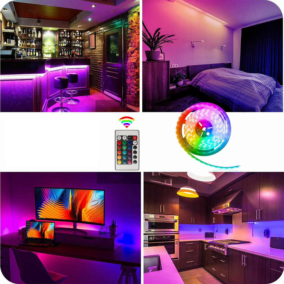 Find 5M/7.5M/10M/15 M Smart LED Strip Light RGB IP20 Waterproof Remote Control Strip Lamp for Sale on Gipsybee.com with cryptocurrencies