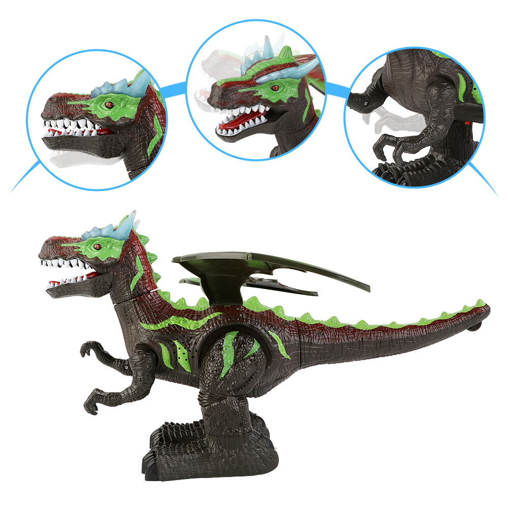 2.4G Remote Control Toy Electric Mechanical Dinosaur with Colorful Light And Music for RC Toy 1