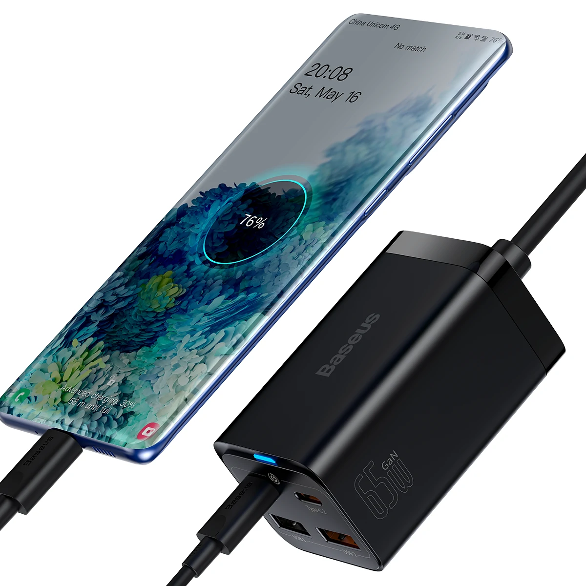 Find Baseus GaN3 Pro USB Charger Dual USB C 65W USB QC3 0 60W Fast Charging Wall Charger Adapter With USB C to USB C Cable For iPhone 13 Pro Max 13 Mini For OnePlus 9Pro For Xiaomi MI10 for Sale on Gipsybee.com