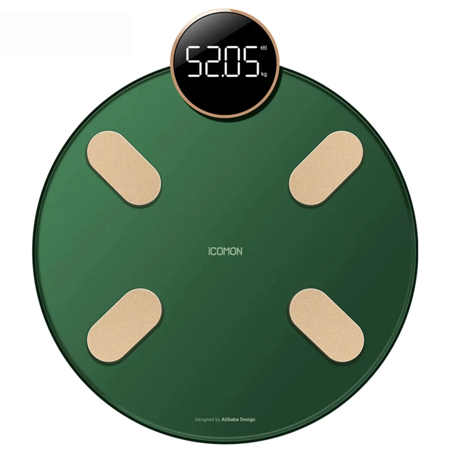 Find iCOMON Green Luxury Electronic Smart Bathroom Weight Scale Home Balance Connection Weighing Floor Scales Body Fat Scale Gift for Sale on Gipsybee.com
