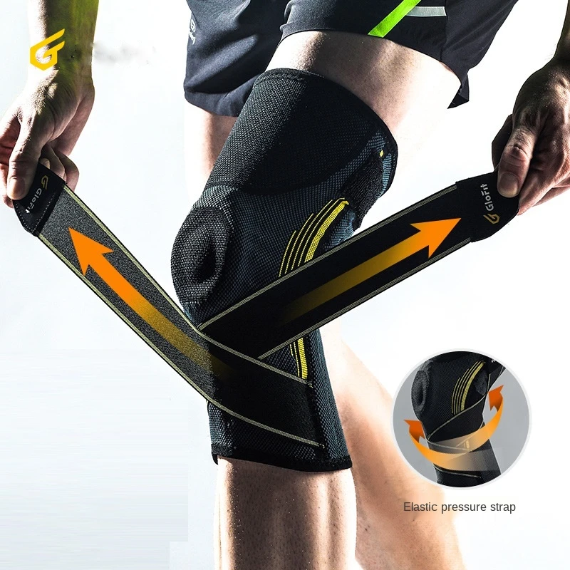 Find Knee Brace For Pain Knitted Bandage Pressure Sport Knee Pads Support Fitness Cycling Basketball Protector for Sale on Gipsybee.com