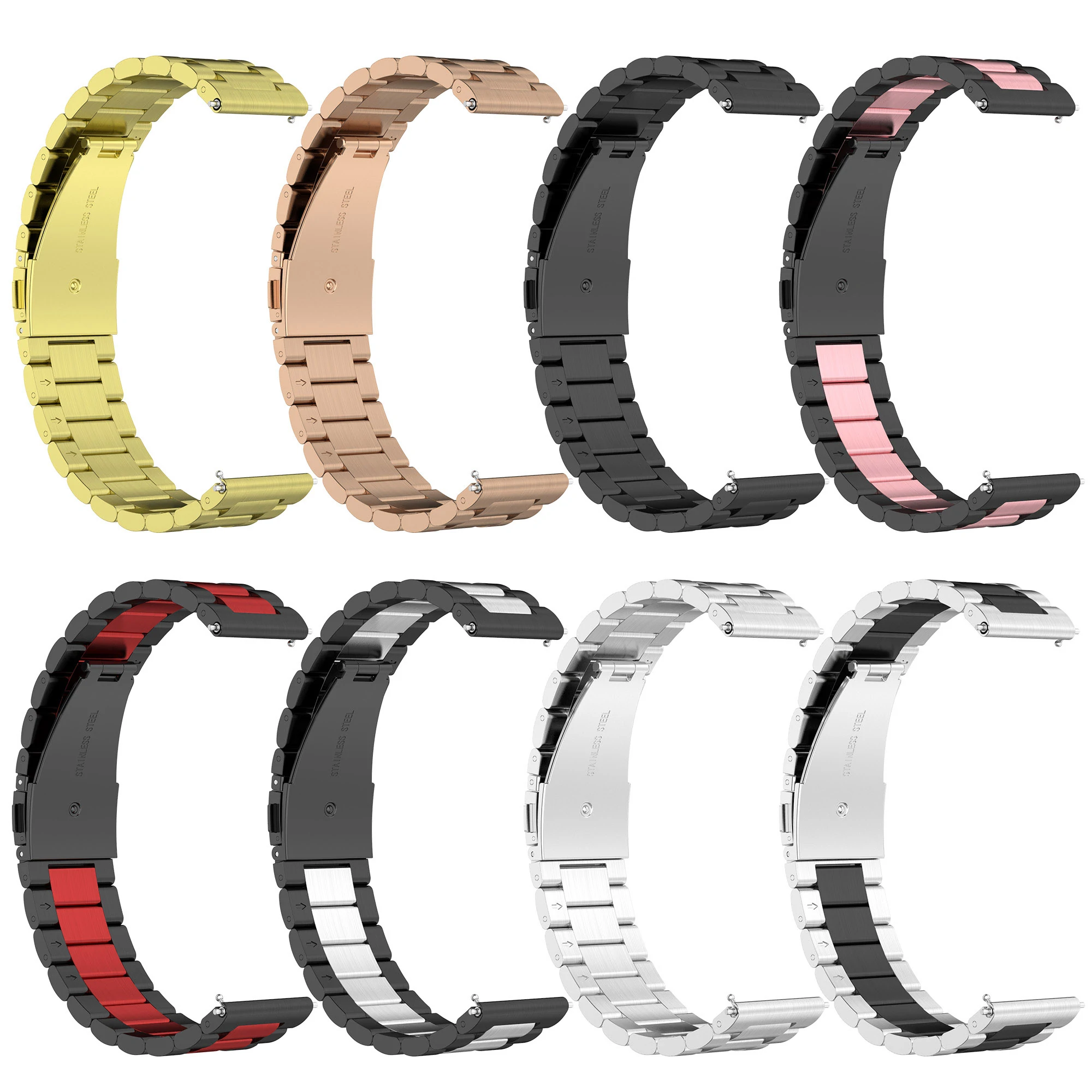 Find Bakeey Luxury Business 22mm Stainless Steel Watch Band Strap Replacement for BlitzWolf BW AT3C for Sale on Gipsybee.com