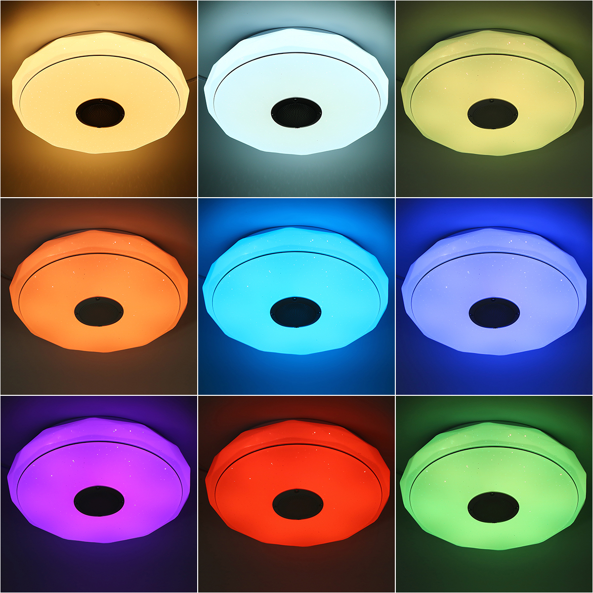 Find 36W/60W 34CM Modern LED Music Ceiling Light RGB bluetooth Speaker Down Lamp APP Remote Control for Sale on Gipsybee.com with cryptocurrencies
