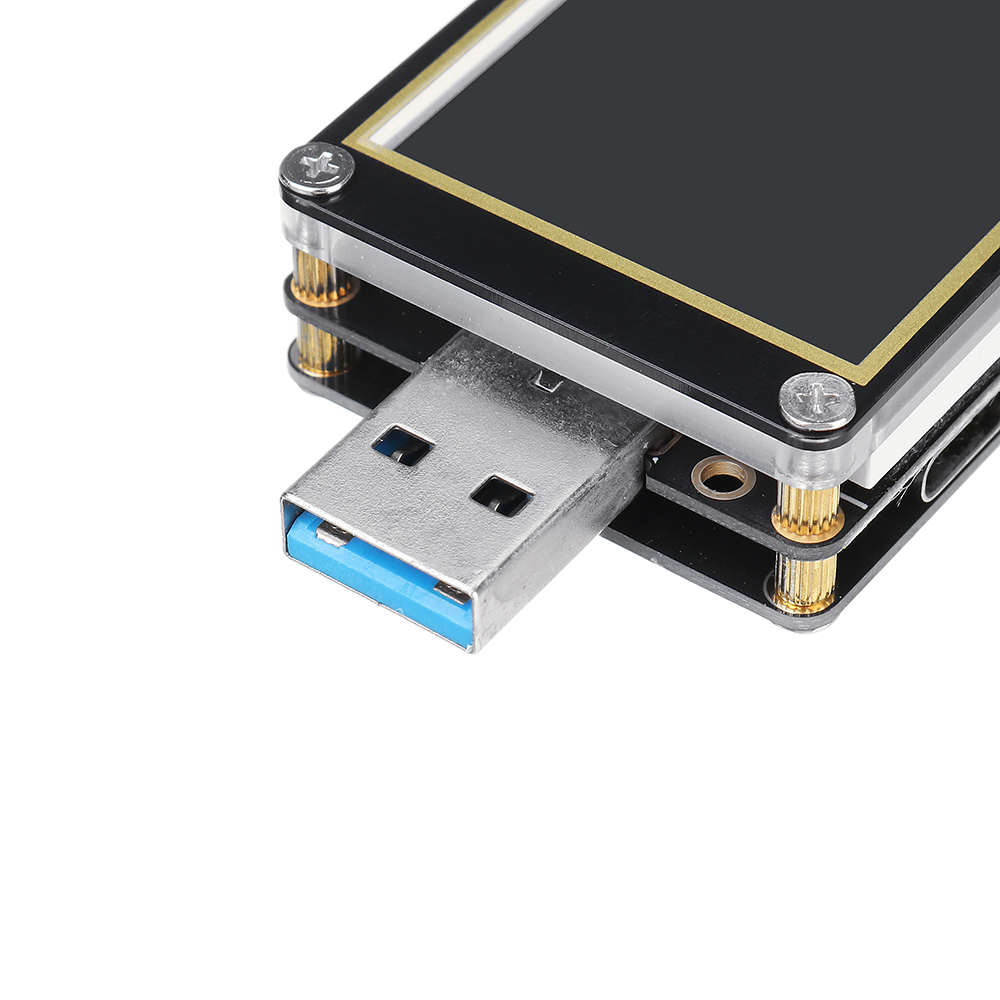 Tester USB Misuratore di tensione USB, FNB48S PD Trigger Voltmetro USB 3.0 Tensione e Corrente Tester DC 4-24V 6.5A USB C Multimetro PPS 6