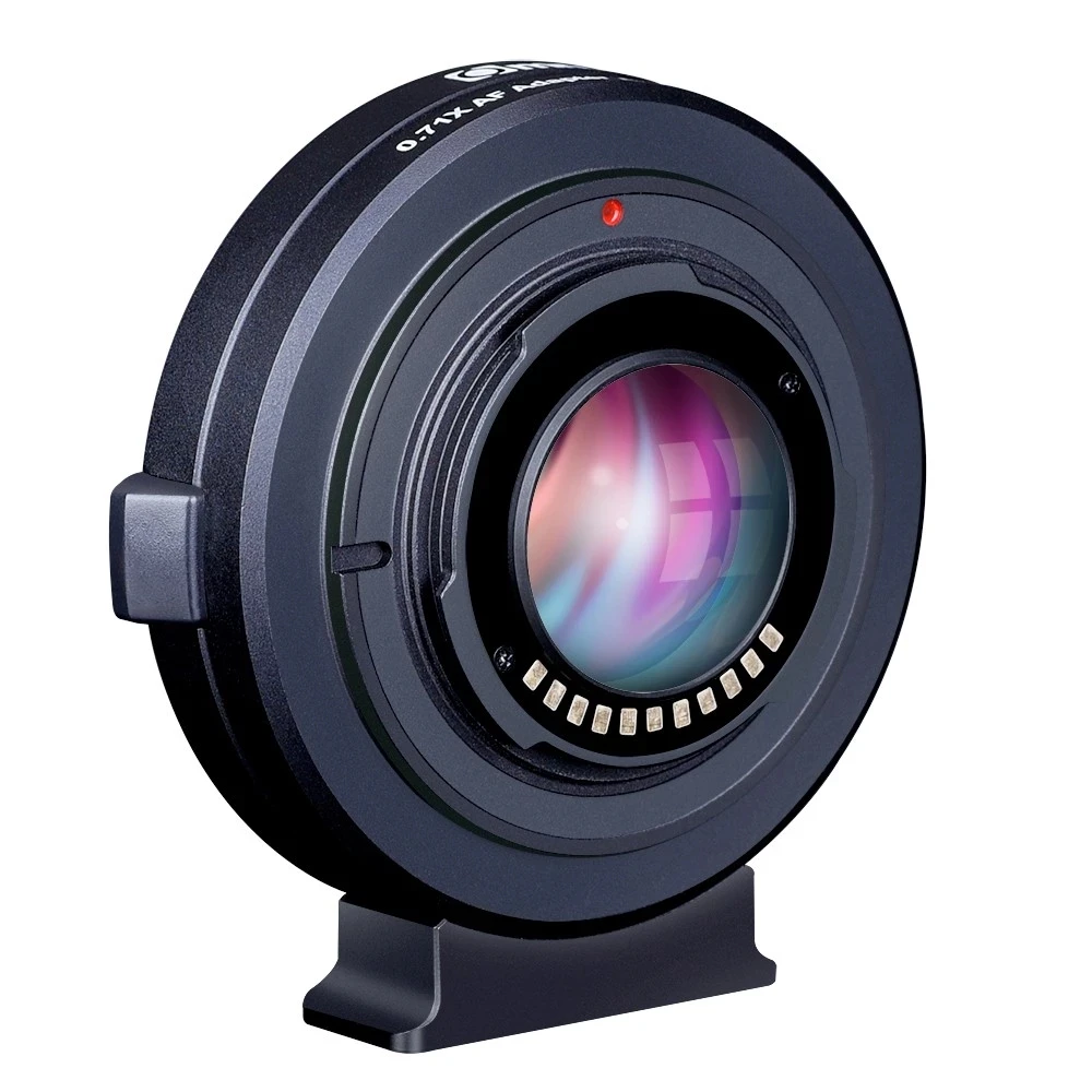 Find COMMLITE CM AEF MFT Booster 0 71X Focal Reducer Booster AF Lens Mount Adapter for Canon EF Lens to for Panasonic for Olympus M4/3 Camera for Sale on Gipsybee.com