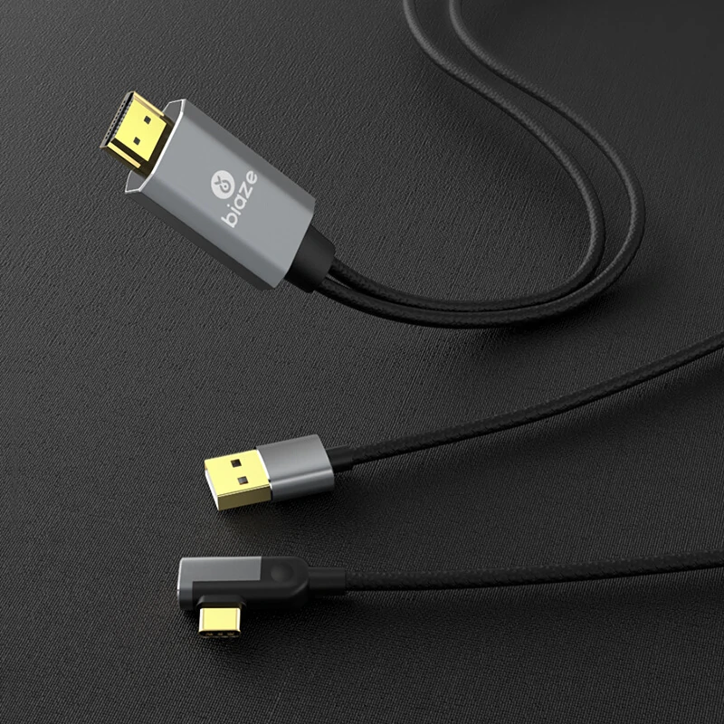 Find Biaze K39 Type C to HDMI Adapter Converter Cable with USB Port for MacBook Samsung Galaxy S9 S8 Huawei Mate 20 P20 Pro for Sale on Gipsybee.com