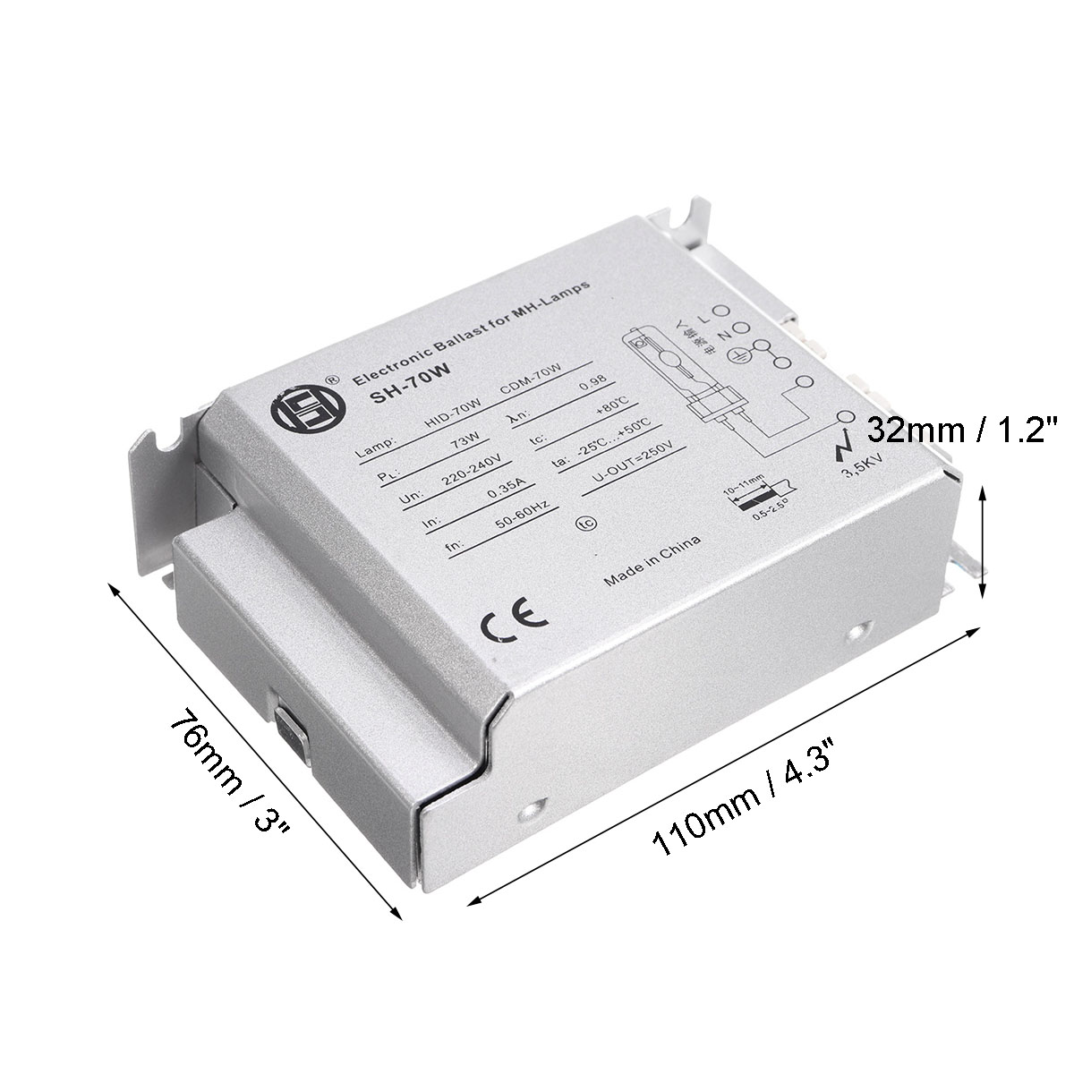 Find 35W/50W/70W Electronic Dimmable Ballast For Repitle UVB Metal Hanlide Bulb for Sale on Gipsybee.com with cryptocurrencies