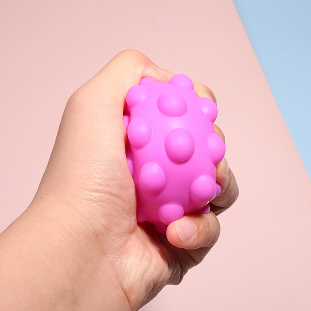 Stress Relief Pops 3D Silicone Decompression Vent Rainbow Push Bubble Ball Fidget Toy 8