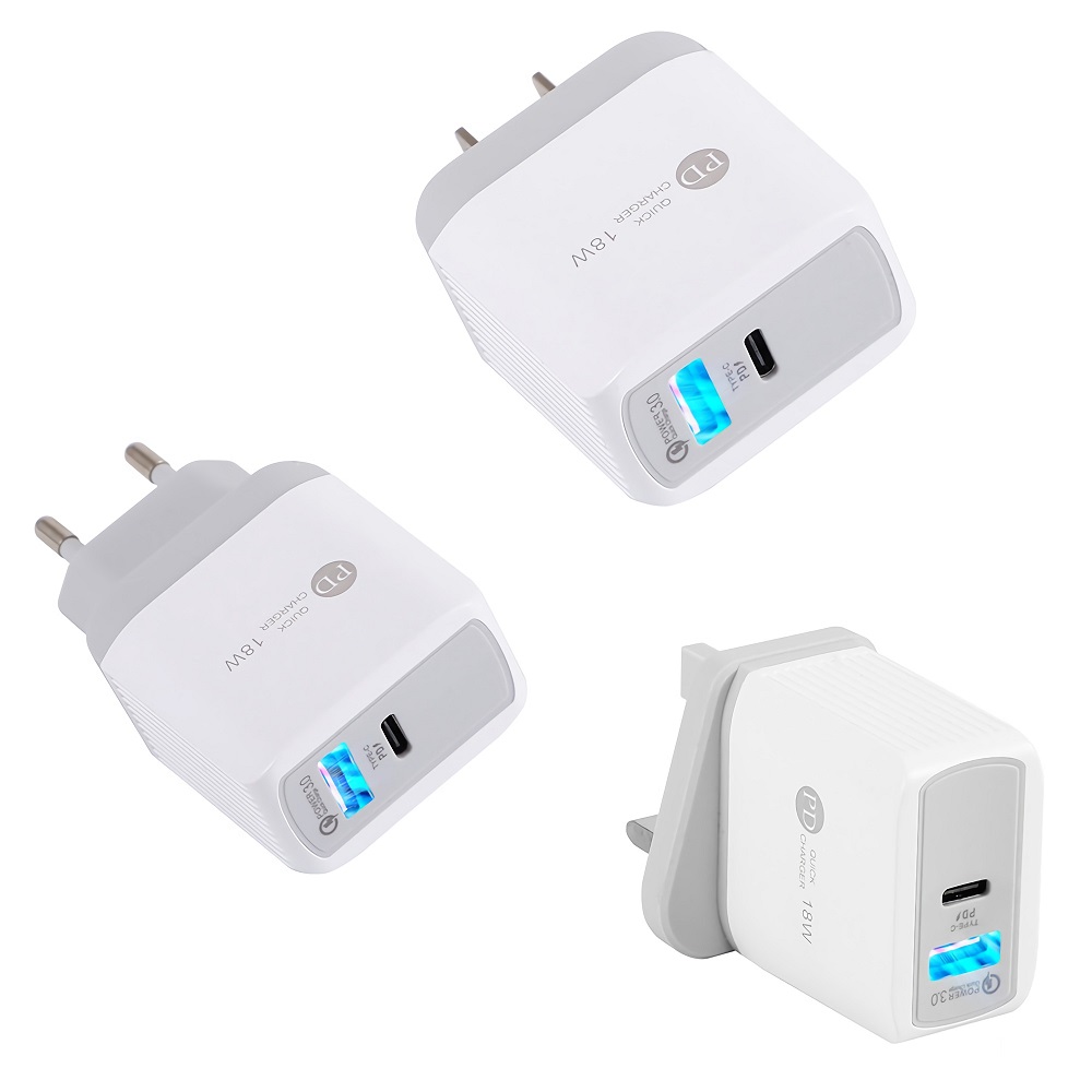 Find QC3 0 PD18W Quick Charger Power Adapter for Tablet Smartphone for Sale on Gipsybee.com with cryptocurrencies