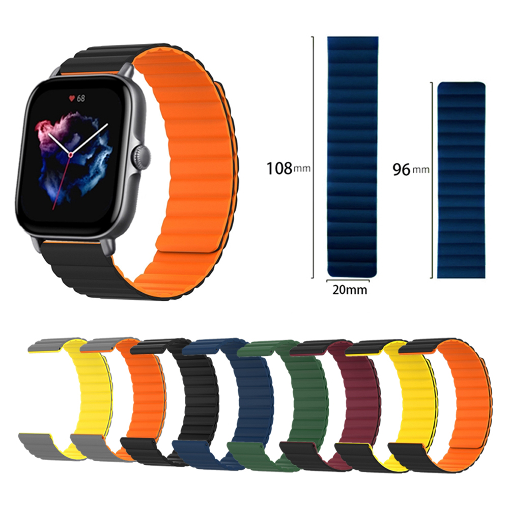 Bakeey 20mm Width Comfortable Breathable Sweatproof Soft Silicone Watch Band Strap Replacement for Huami Amazfit GTS 3 1