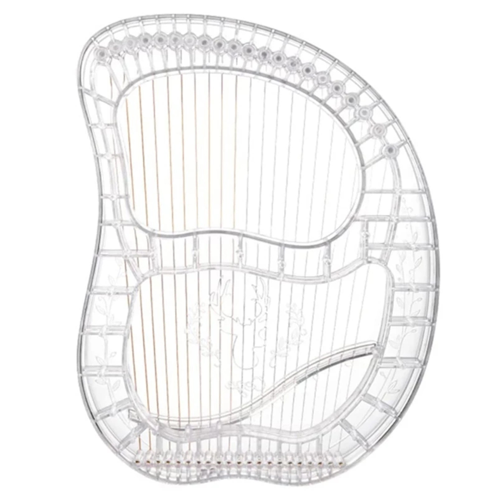 Cega 21 String Lyre Portable Transparent ABS Harp for Beginners 2