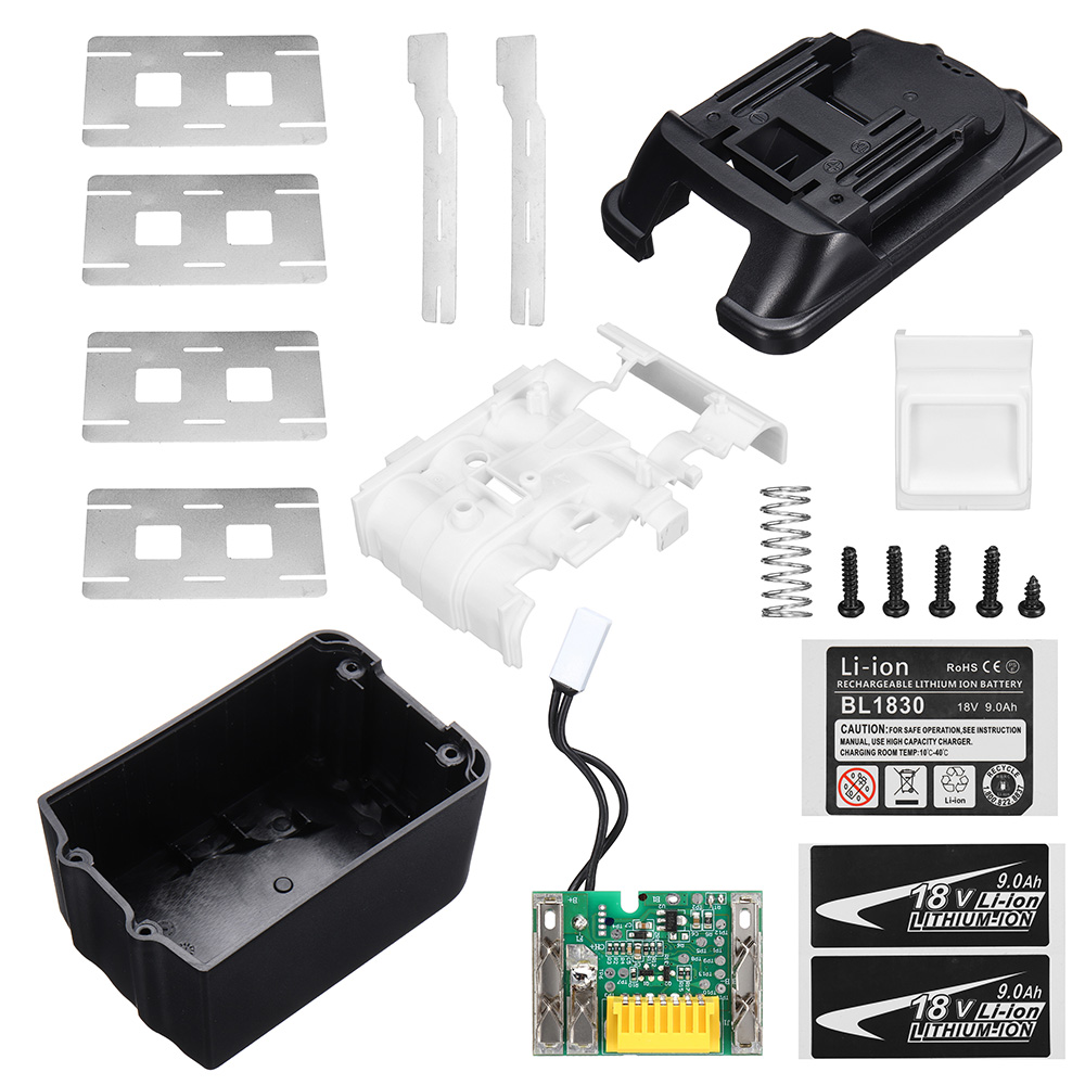 Find BL1860 Li ion Battery Plastic Case PCB Charging Protection Circuit Board Charger Box For MAKTA 18V BL1845 BL1890 Shell for Sale on Gipsybee.com with cryptocurrencies