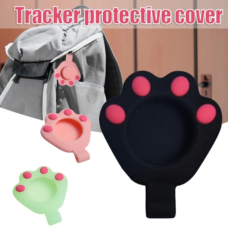 Find Bakeey Cute Claw Pattern Portable Soft Protective Cover Sleeve with Keychain for Apple Airtags bluetooth Tracker for Sale on Gipsybee.com with cryptocurrencies