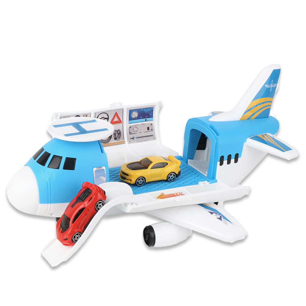 3/7 Pcs Simulation Track Inertia Aircraft Large Size Passenger Plane Kids Airliner Model Toy for Kids Birthdays Christmas Gift 1