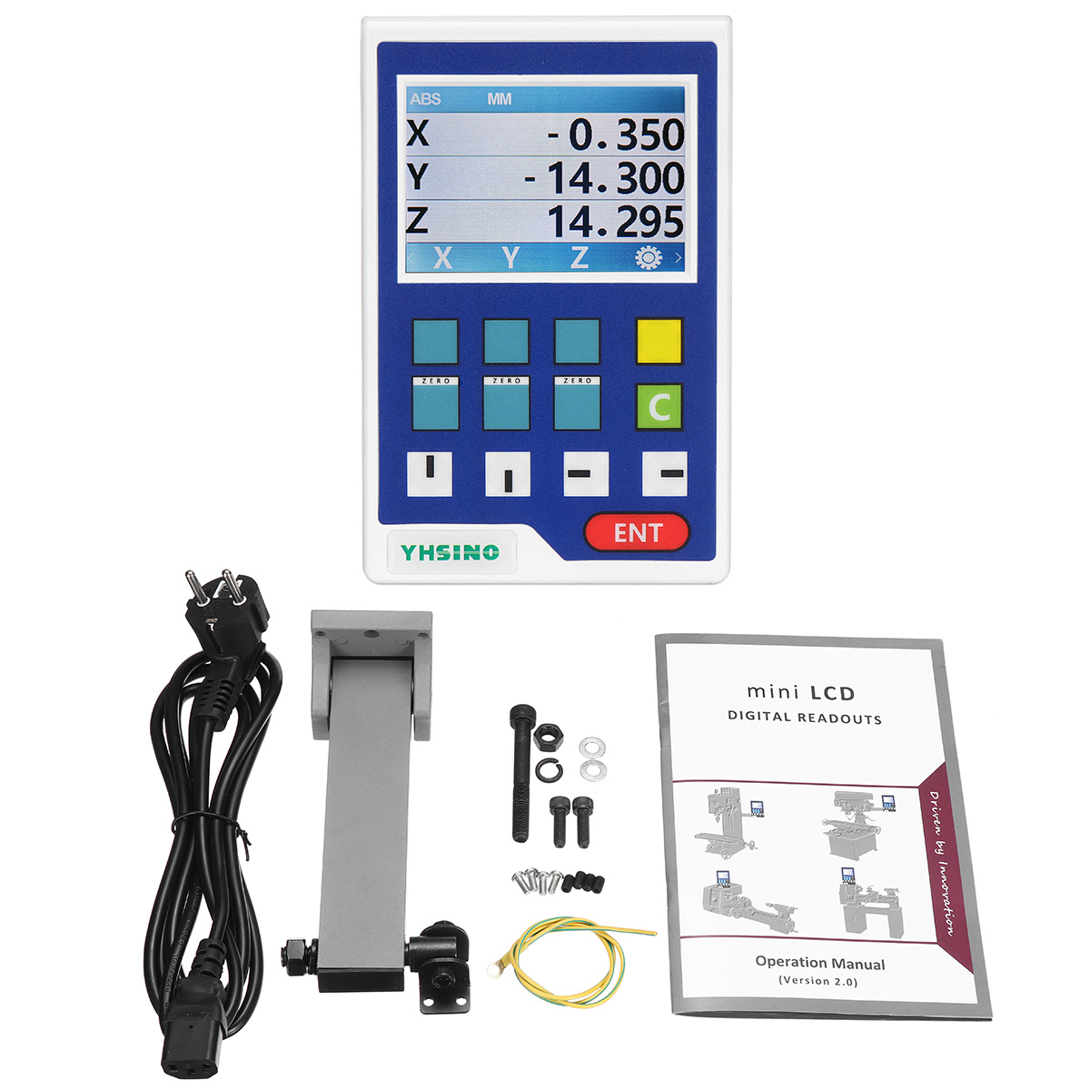 Find YIHAOGD YH LCD 3 Axis Grating CNC Milling Digital Readout Display DRO / KA300 5Î¼m TTL 70-1020mm Electronic Linear Scale Encoders Lathe Tool for Sale on Gipsybee.com with cryptocurrencies