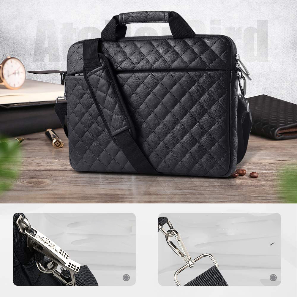 Find AtailorBird Laptop Sleeve Bag Waterproof PU Leather Shoulder Briefcase Bag Laptop Protective Case for 13.3/14/15.6 Inch Laptop Macbook for Sale on Gipsybee.com with cryptocurrencies