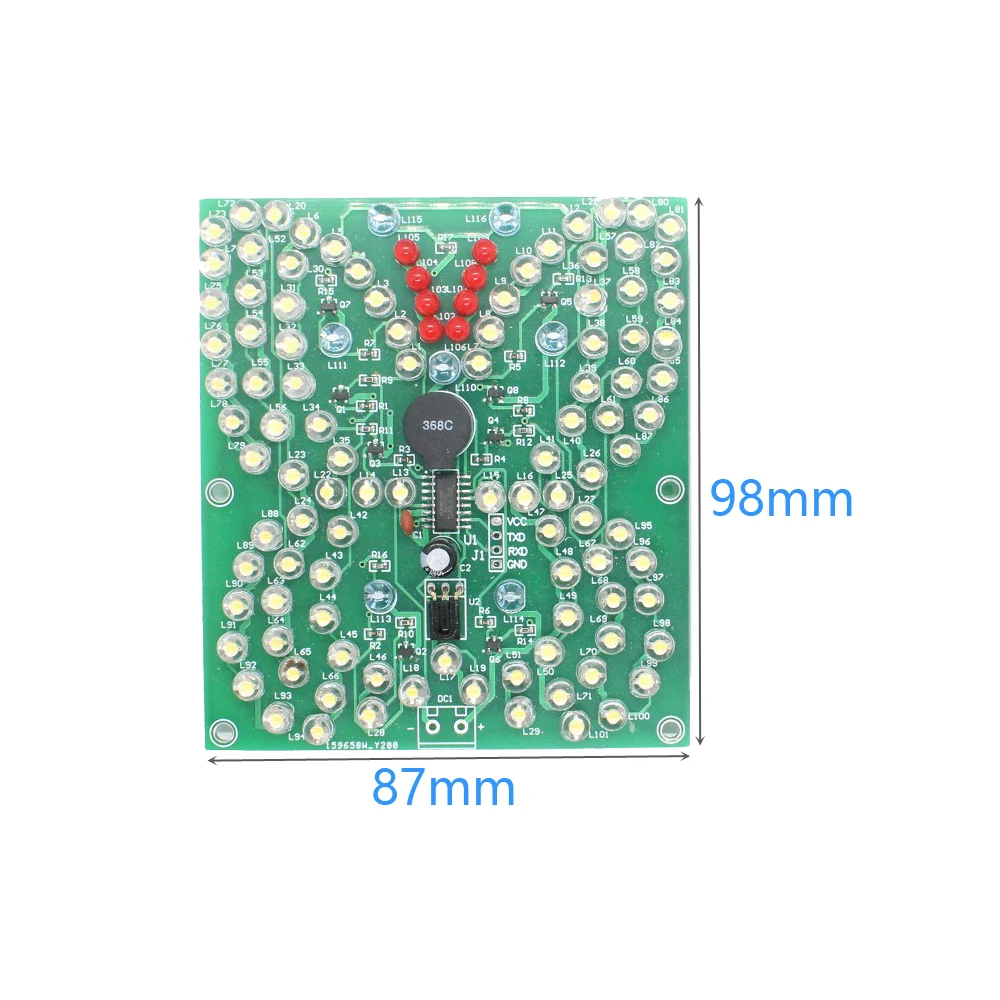 Find Music Butterfly Shape LED Light DIY Kit Lighting Fun Electronic Production DC 3 7V 5 5V with Remote for Sale on Gipsybee.com