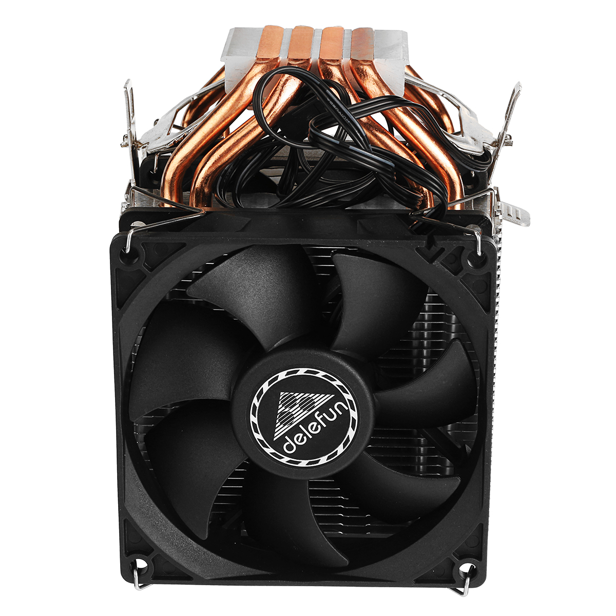 Find Delefun CPU Fan 3 Pin Four Heat Pipes Silent Computer Case Cooling Fan CPU Heatsink Cooler with Mounting Bracket for AMD 2011 X79 X99 299 for Sale on Gipsybee.com with cryptocurrencies