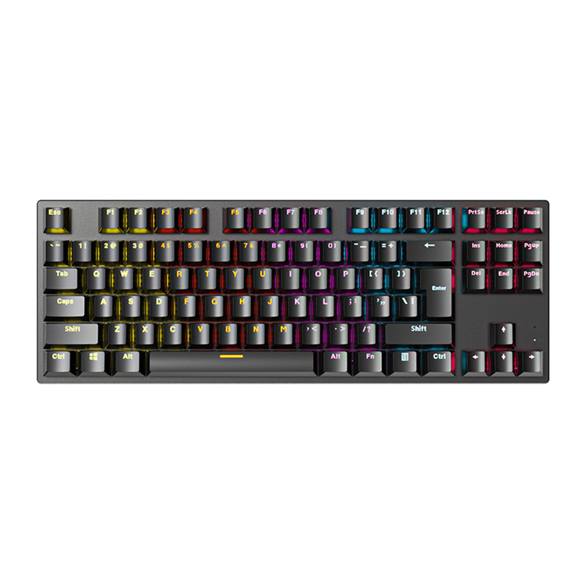 Find KA800 Mechanical Keyboard 87 Keys XA Profile PBT Double shot Molding Keycaps Blue Switch RGB Backlit USB Wired Gaming Keyboard for PC Computer Laptop Gamer for Sale on Gipsybee.com with cryptocurrencies