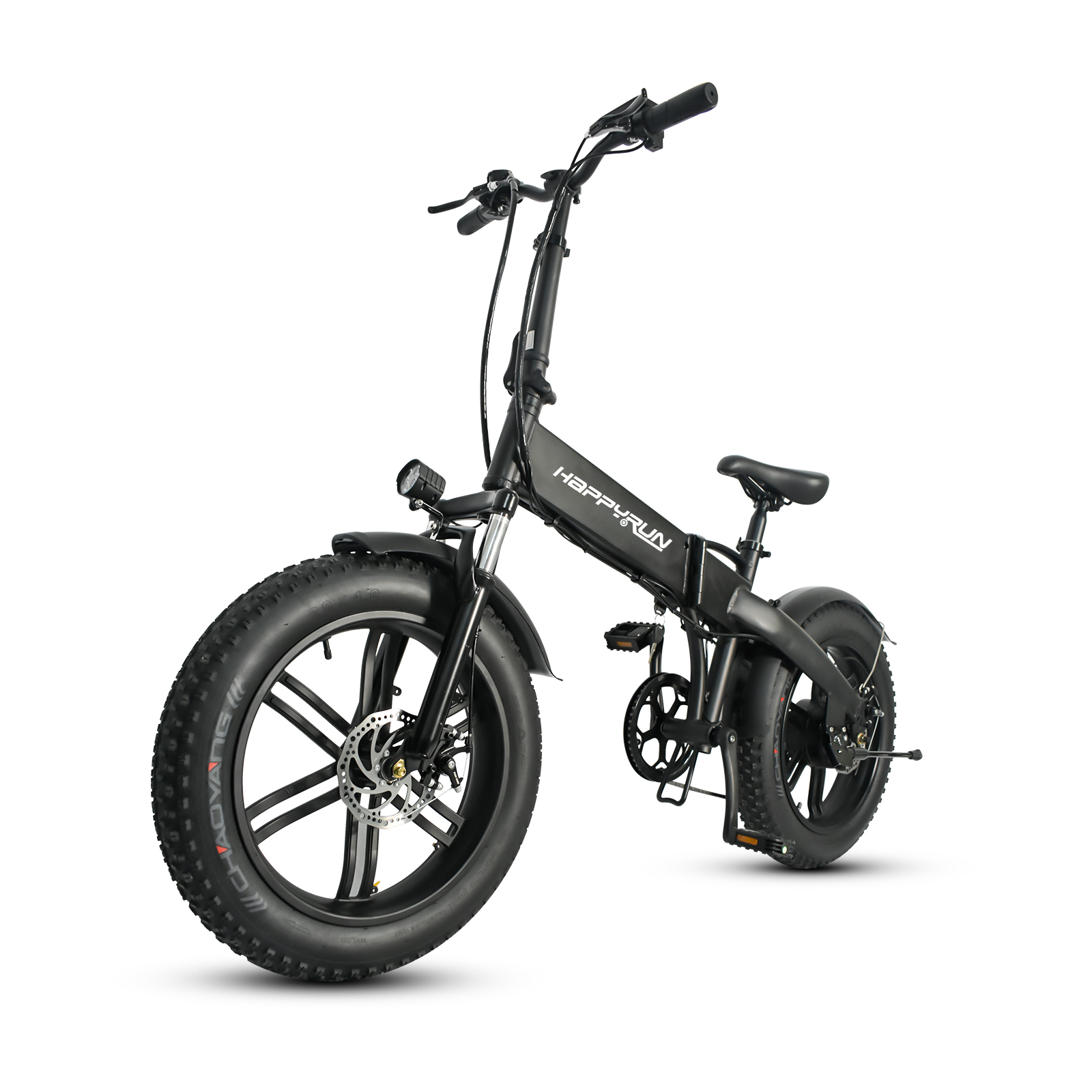 Find EU Direct Happyrun HR2006 350W 36V 10Ah 20x4inch Fat Tire Folding Electric Bicycle 25KM/H Top Speed 50KM Max Mileage Electric Bike for Sale on Gipsybee.com with cryptocurrencies
