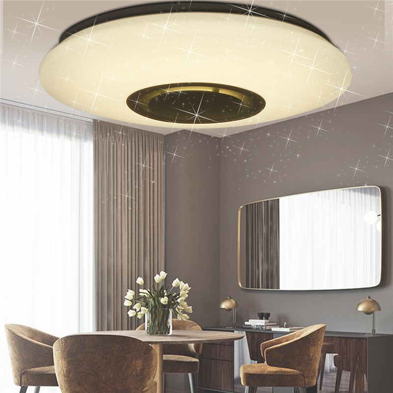 Find WIFI LED Ceiling Lamp with bluetooth Speaker, LED Ceiling Lamp Color Change with Remote Control, RGB Music Ceiling Lamp Dimmable with APP Control 3000-6500K for Alexa Google Home for Sale on Gipsybee.com with cryptocurrencies